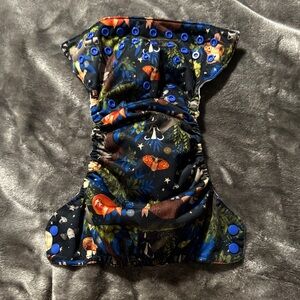 Thirsties AIO Natural Cloth Diaper - Midnight Forest